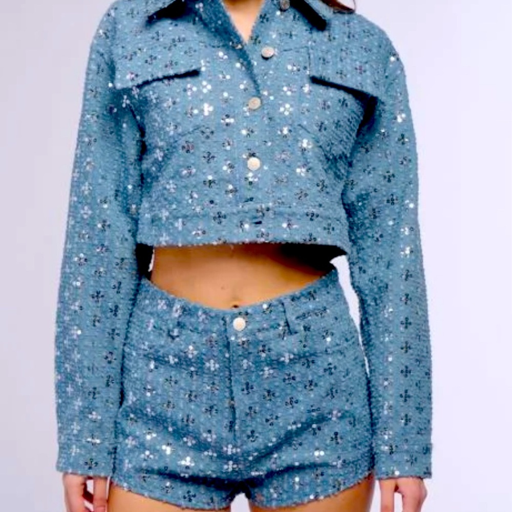 2 piece Denim set. Never Worn